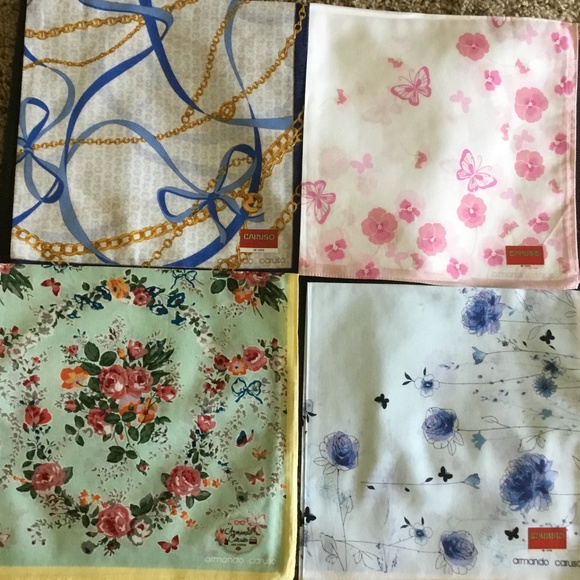 - NWT ARMANDO CARUSO HANDKERCHIEF - Picture 2 of 9